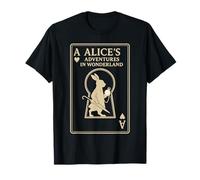 Coniglio Bianco Carta da Gioco Alice Paese delle Meraviglie Maglietta