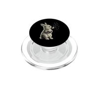 Coniglio carino che soffia dente di leone schizzo coniglio PopSockets PopGrip per MagSafe