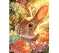 Coniglio carino Puzzle 30 Pezzi per Adulti e Ragazzi, Puzzles Classico, Puzzle Adulti 30 pezzi Luce del sole, Decorazione Casa, Idea Regalo Creativa e Divertente, Intrattenimento Antistress 25x20cm