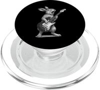Coniglio che suona la chitarra musica rock amante degli animali PopSockets PopGrip per MagSafe