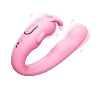 Coniglio Clitorale G Spot Dildo Vibratore Clit Stimulatore,10 modalità Silicone Strapless Clitoris Massager Remote Control Doppio Vibrating Sex Toys Women