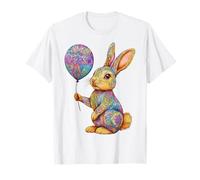 Coniglio colorato Mandala Art Animal Lover Graphic Rabbit Maglietta