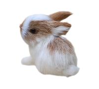 coniglio, coniglio di peluche realistico come simpatico peluche | piccola simulazione per Pasqua, feste, giardino delle fate, statuette in miniatura, decorativi per la casa