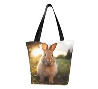Coniglio dalle orecchie bianche Borsa a tracolla alla moda da donna, borsa a tracolla da donna, adatta per lo shopping di viaggio del fine settimana