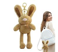 Coniglio di peluche, coniglio di peluche, Tirare il fascino dello zaino delle orecchie, Giocattolo di peluche del coniglio della peluche Tire le orecchie Bunny Bunnybag per una divertente interazione