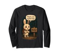 Coniglio Divertente Meme - That’s Not a Good Sign Maglia a Manica