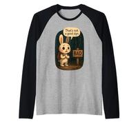 Coniglio Divertente Meme - That’s Not a Good Sign Maglia con Maniche Raglan