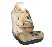 Coniglio Fiore Auto Seat Cover Easter Bunny Elastico Auto Seat Protector Universale Fit Veicolo Berlina SUV Camion