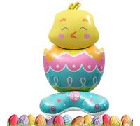Coniglio Gigante 3D in piedi - Decorazioni pasquali | Palloncini per coniglio, autoportanti Đe carta d´e alluminio gonfiabile | Decorazione riutilizzabile a prova di perdite per Pasqua, compleanno