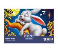 Coniglio Jigsaw Puzzle Impossibili 1000 Pezzi Decorazione Per La Casa. Rilassamento E Intelligence Per Adulti E Bambini Da 12 Anni 38x26cm/1000pcs