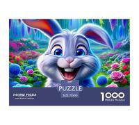 Coniglio Jigsaw Puzzle Impossible 1000 Pezzi Decorazione Per La Casa. Rilassamento E Intelligence Per Adulti E Bambini Da 12 Anni 70x50cm/1000pcs