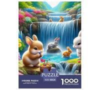 Coniglio Jigsaw Puzzle Impossible 1000Pcs Decorazione Per La Casa. Giochi Rilassamento E Intelligence Per Adulti E Bambini Da 12 Anni 38x26cm/1000pcs