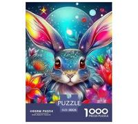 Coniglio Jigsaw Puzzle Impossible 1000Pcs Decorazione Per La Casa. Rilassamento E Intelligence Per Adulti E Bambini Da 12 Anni 38x26cm/1000pcs