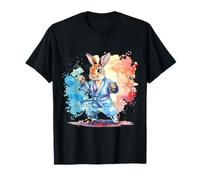 Coniglio Karate Jiu-Jitsu MMA Taekwondo Martail Arts Bunny Maglietta