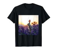 Coniglio, Lavanda, Tramonto, Prato, Fauna Selvatica, Natura, Design Maglietta