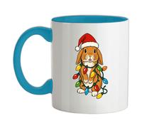Coniglio Luci di Natale - Tazza IN Ceramica - Love Carino Cucciolo Divertente