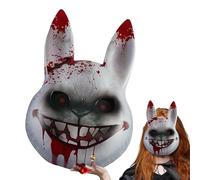 Coniglio Maschera - Finitura Durabile In Resina Leggera, Adattamento Liscio Della Superficie, Design Realistico Del Coniglietto Che Migliora Look Teatrali | Proppetto Di Costume Per Masquerade