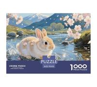 Coniglio nano Jigsaw Puzzle Impossibili 1000Pcs Decorazione Per La Casa. Giochi Rilassamento E Intelligence Per Adulti E Bambini Da 12 Anni 70x50cm/1000pcs