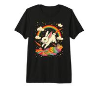 Coniglio nel Cielo Coniglietto Arcobaleno Carote, Donne, Uomini, Bambini Maglietta Premium