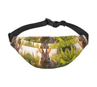 Coniglio nell'erba Ragazzi grande marsupio da viaggio, adatto per godersi sport, corsa, ciclismo, viaggi, pesca