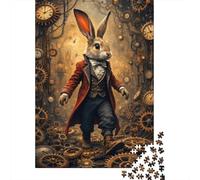 Coniglio Orologio da Tasca Puzzle 1000 Pezzi Carta per Adulti Ingranaggi Relax Decorazione Casa 52x38cm/1000pcs