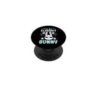 Coniglio pasquale con scritta "I'm The Clarinet Bunny" PopSockets PopGrip Adesivo