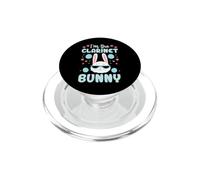 Coniglio pasquale con scritta "I'm The Clarinet Bunny" PopSockets PopGrip per MagSafe