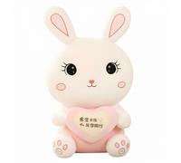 Coniglio peluche abbraccio cuore, cuscino carino, regalo per ragazze