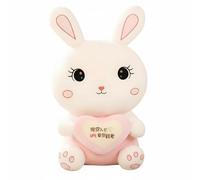 Coniglio peluche abbraccio cuore, cuscino carino, regalo per ragazze