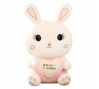 Coniglio peluche abbraccio cuore, cuscino carino, regalo per ragazze
