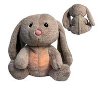 Coniglio Per Alleviare L'ansia | Coniglietto Di Peluche Illuminato | Compagno Della Buonanotte Coniglio Di Peluche Con Luci Musicali E Movimento Respiratorio Ritmico
