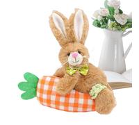 Coniglio Per Ragazze Cartoon Carino E Dolce Di Pasqua Con Carota | Coniglio Di Peluche Di Pasqua Per Ragazzi Ragazze Adolescenti Primavera Indoor Festa Vacanza