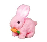 Coniglio realistico - Coniglio giocattolo elettronico simulato | Bambola di coniglio simulata | Animali di peluche simulati | Hoping Robottierer con movimenti naturali per bambini | Peluche