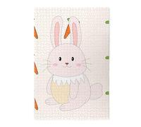 Coniglio sorridente Picture puzzle.Puzzle in legno per adulti bambini, decorazioni impegnative puzzle