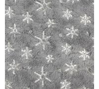 Coniglio velluto ricamato paillettes peluche perline di stoffa ricamate fiocco di neve materiale per scarpe giocattolo tessuto per cuscini natalizi Cappotto fai da te