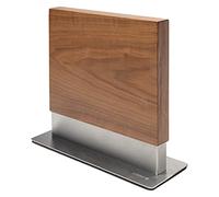 Coninx Porta Coltelli da Cucina Magnetico | Ceppo Coltelli Vuoto Doppio Lato Magnetico | Blocco con Calamita Magnetica Rivestita in Legno di Noce | Supporto Coltelli | Portacoltelli universale