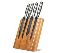 Coninx Quin XL Portacoltelli Blocco Magnetico 27.5x27.5CM | Ceppo Coltelli Vuoto | Modello Universale in Legno di Acacia | per Coltelli di Cucina
