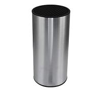 Coninx Steelio Ceppo Coltelli Acciaio inox - Ceppo Coltelli Universale - Porta Coltelli Cucina - Ceppo Coltelli Vuoto e Cilindrico - Recupera Spazio nella Cucina - Interno di Fibre di Plastica