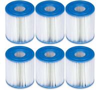 Conipa Cartucce filtranti tipo S1, confezione da 6 pezzi, filtro idromassaggio compatibili con Intex PureSpa & Easy Set Pool - Filtro di ricambio 29001E / 11692 - Cartuccia filtro Spa (S1)