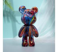 Coniuty Decorazione della statua dell'orso della resina per la casa, ornamento della scultura animale per la stanza interna (tipo B)