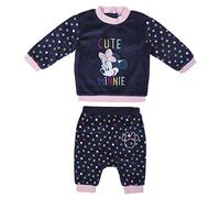 CONJUNTO DOS PIEZAS BEBÉ VELOUR COTTON MINNIE BLUE