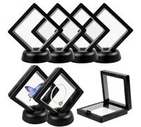 CONJURAIDE 6 cornici sospese, portamonete 3D, cornice portaoggetti, cornice per monete e monete, supporto per monete, bracciale