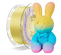 Conjure Matte Rainbow PLA 3D Printer Filament, verde rosa giallo cielo blu 1,75 mm Natale Matte Rainbow 3D Printing Filament 1KG/2.2lb