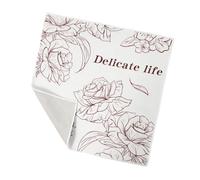 Conjuring - Beauty planner pieghevole in tessuto con chiusura per identità e scomparti multipli, sottile, da viaggio, per palestra, identità, borsa cosmetica adesiva, Mondo dei fiori