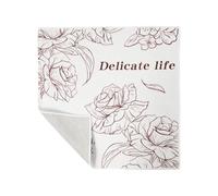 Conjuring - Beauty planner pieghevole in tessuto con chiusura per identità e scomparti multipli, sottile, da viaggio, per palestra, ufficio, Mondo dei fiori, As the pic show