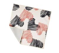 Conjuring - Beauty planner pieghevole in tessuto con chiusura per identità e scomparti multipli, sottile, da viaggio, per palestra, identità, borsa cosmetica adesiva, Linea Amore