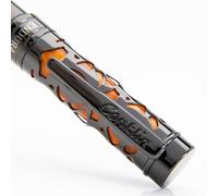 Conklin Endura Deco Crest Rollerball Pen in Orange with Rose Gold Accents - Refillable Rollerball Writing Instrument Pen Company