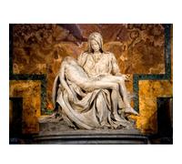 ConKrea Poster/Tela Canvas - Citta' Italia - Pieta' - BASILICA SAN PIETRO - VATICANO MICHELANGELO ROMA - Arredamento - 70x100cm - Carta Fotografica