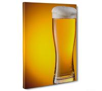 ConKrea QUADRO SU TELA CANVAS - INTELAIATO - PRONTO DA APPENDERE - Birra Bionda - chiara - Peroni - 50x70cm - Senza Cornice - (cod.1368)