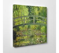 ConKrea QUADRO SU TELA CANVAS - INTELAIATO - PRONTO DA APPENDERE - Claude Monet - Arte Impressionismo - 70x70cm - Senza Cornice - (cod.378)